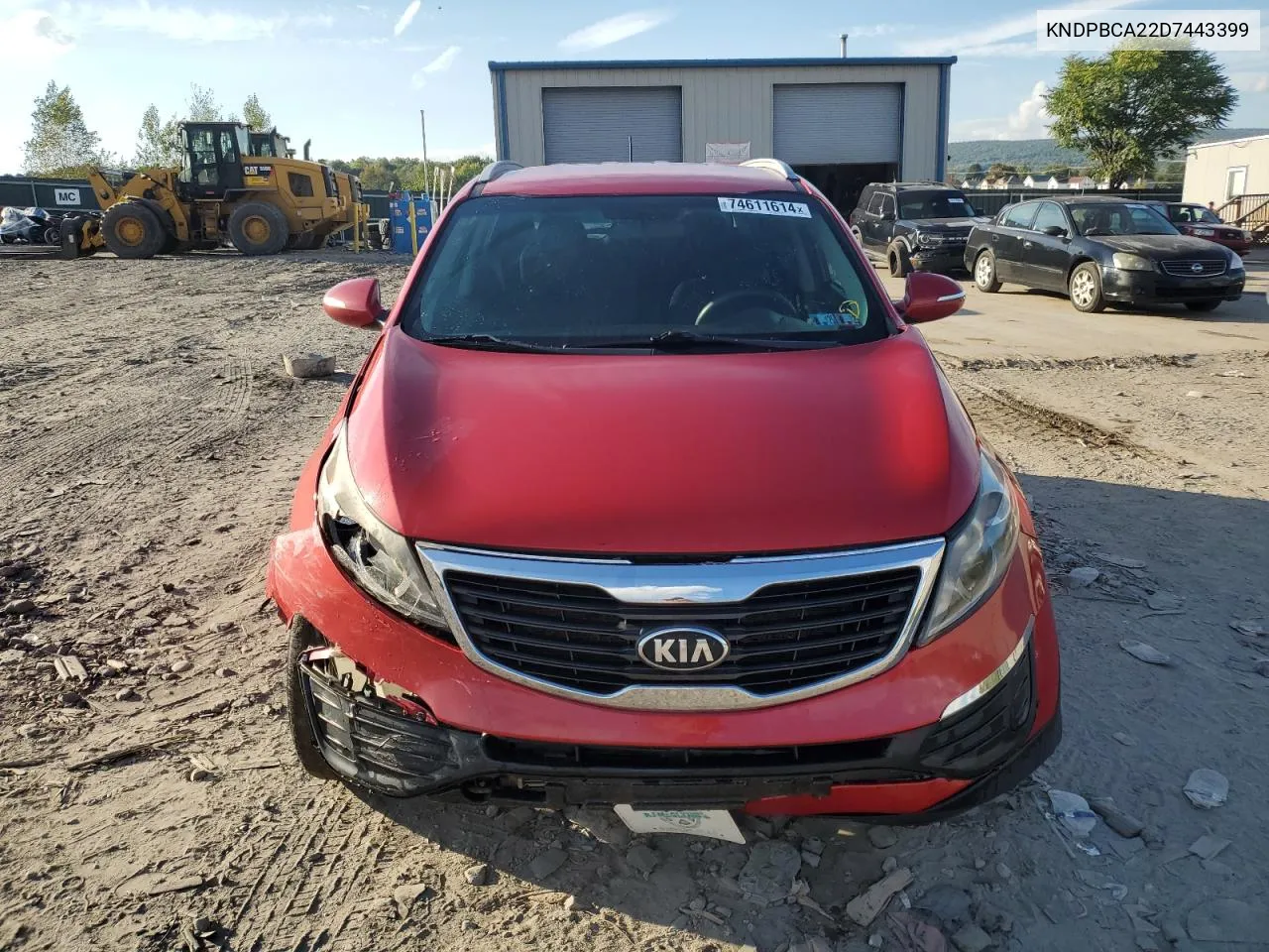 KNDPBCA22D7443399 2013 Kia Sportage Lx