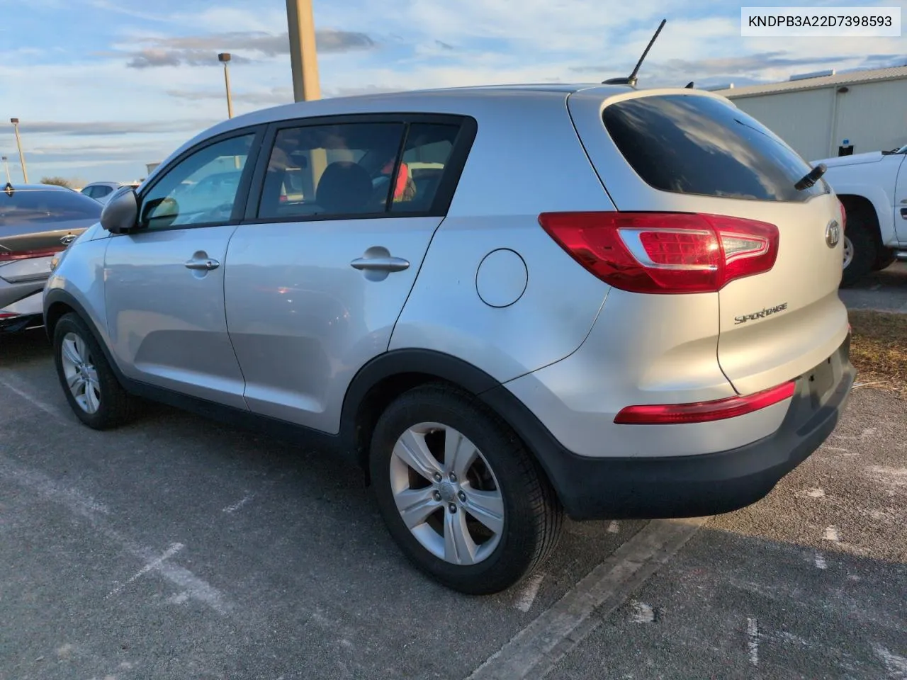 2013 Kia Sportage Base VIN: KNDPB3A22D7398593 Lot: 75022984