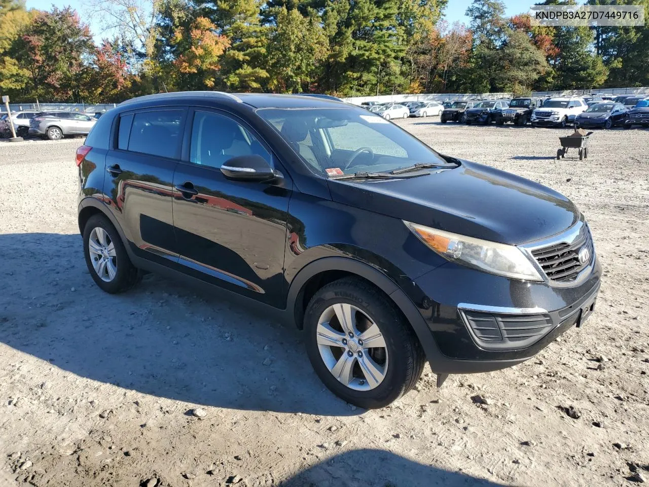 2013 Kia Sportage Base VIN: KNDPB3A27D7449716 Lot: 75083344