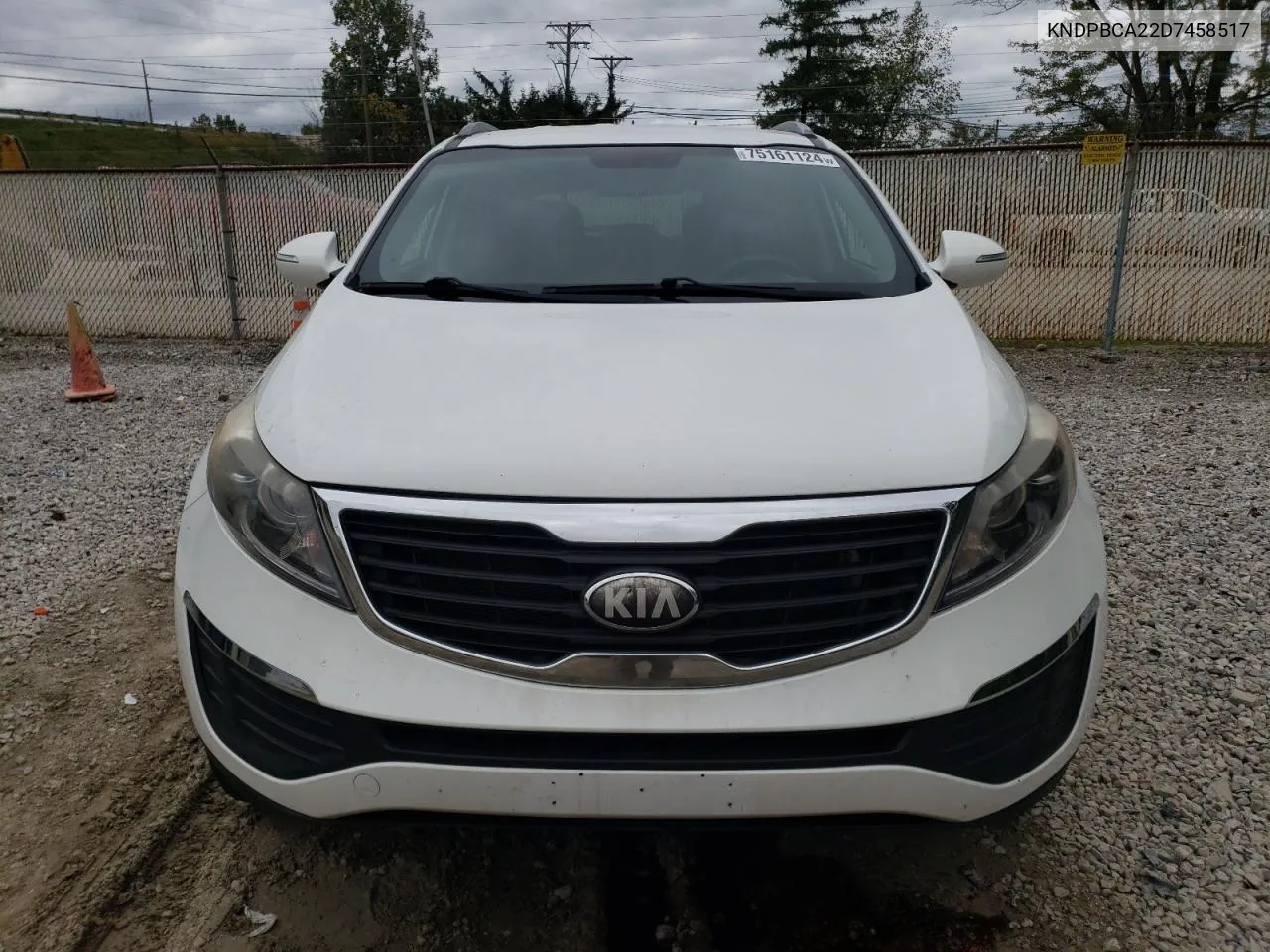 2013 Kia Sportage Lx VIN: KNDPBCA22D7458517 Lot: 75161124