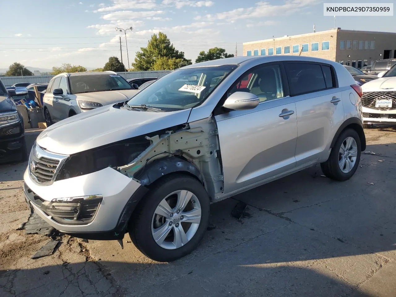 2013 Kia Sportage Lx VIN: KNDPBCA29D7350959 Lot: 75216824