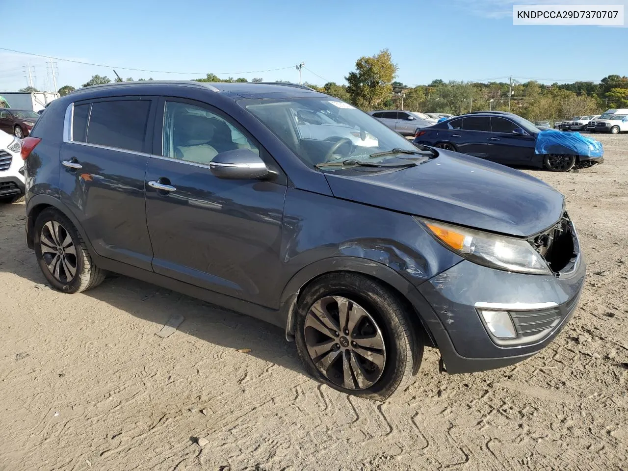 2013 Kia Sportage Ex VIN: KNDPCCA29D7370707 Lot: 75331814