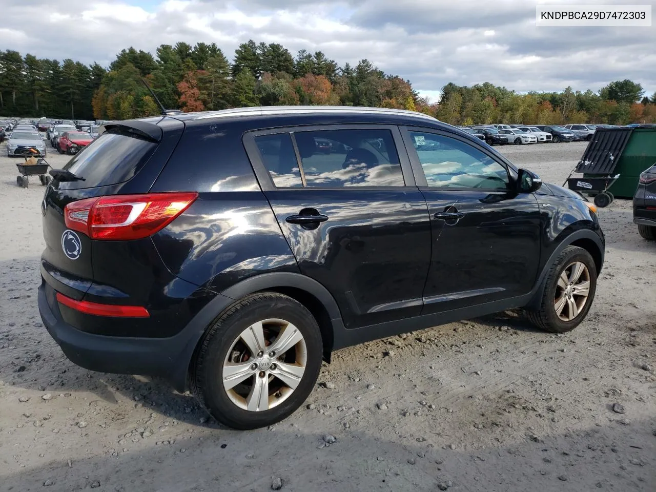 2013 Kia Sportage Lx VIN: KNDPBCA29D7472303 Lot: 75390914