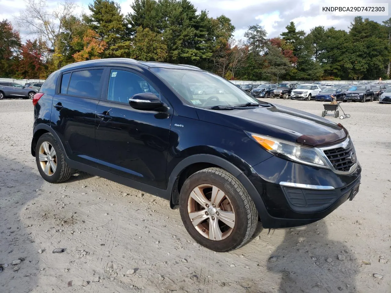 2013 Kia Sportage Lx VIN: KNDPBCA29D7472303 Lot: 75390914