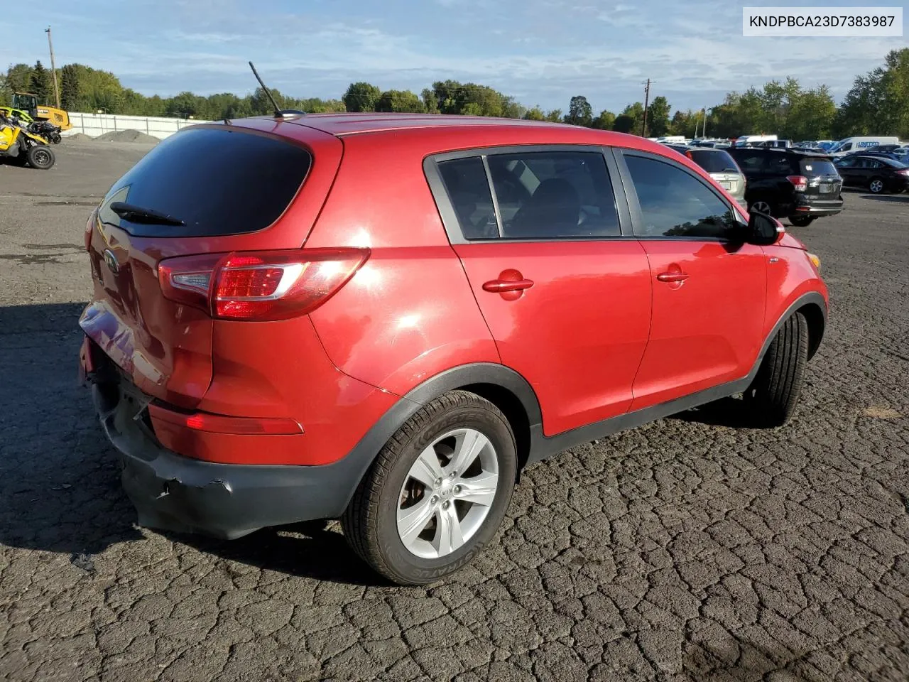 2013 Kia Sportage Lx VIN: KNDPBCA23D7383987 Lot: 75471284