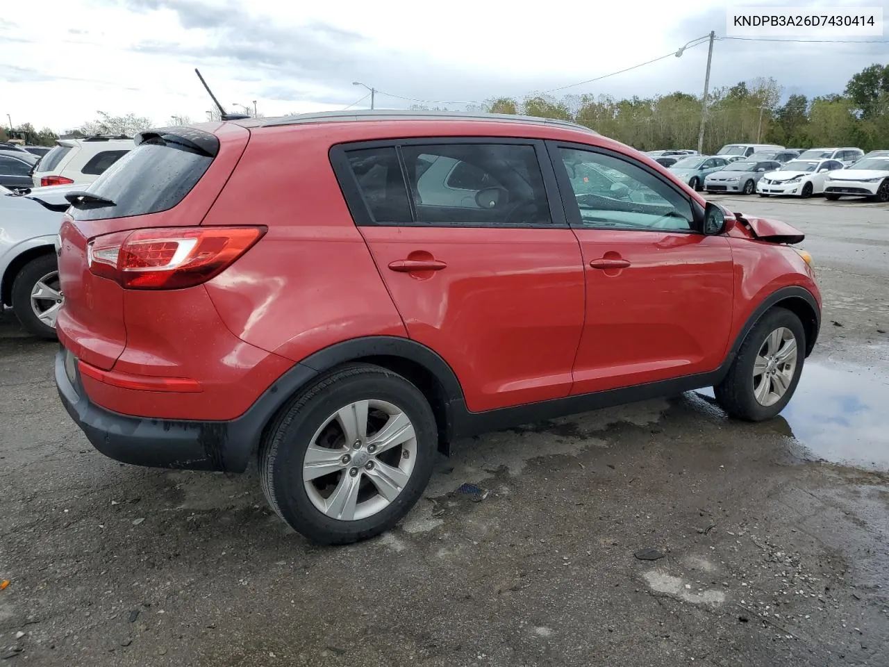 2013 Kia Sportage Base VIN: KNDPB3A26D7430414 Lot: 75797144