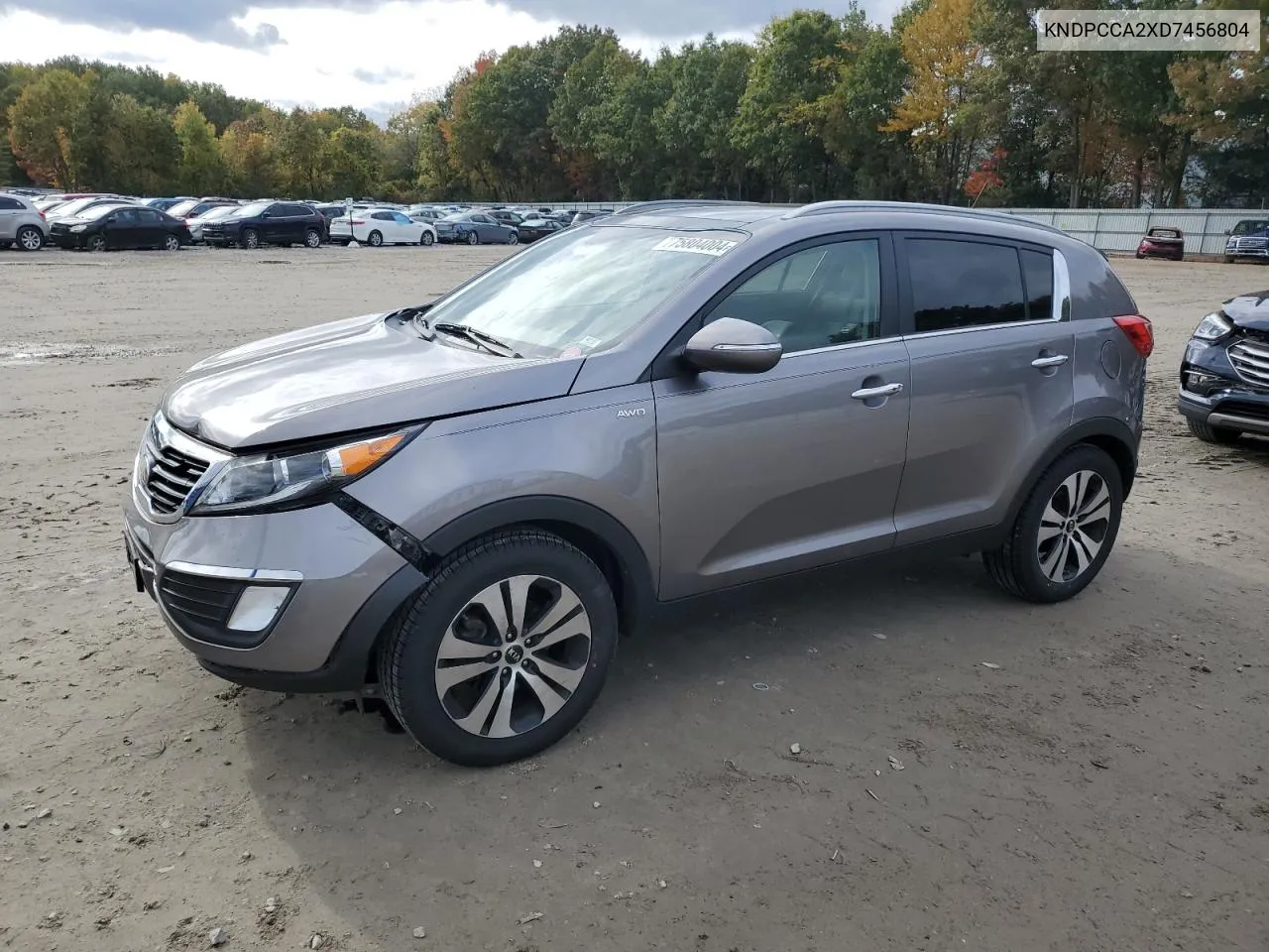 2013 Kia Sportage Ex VIN: KNDPCCA2XD7456804 Lot: 75804004