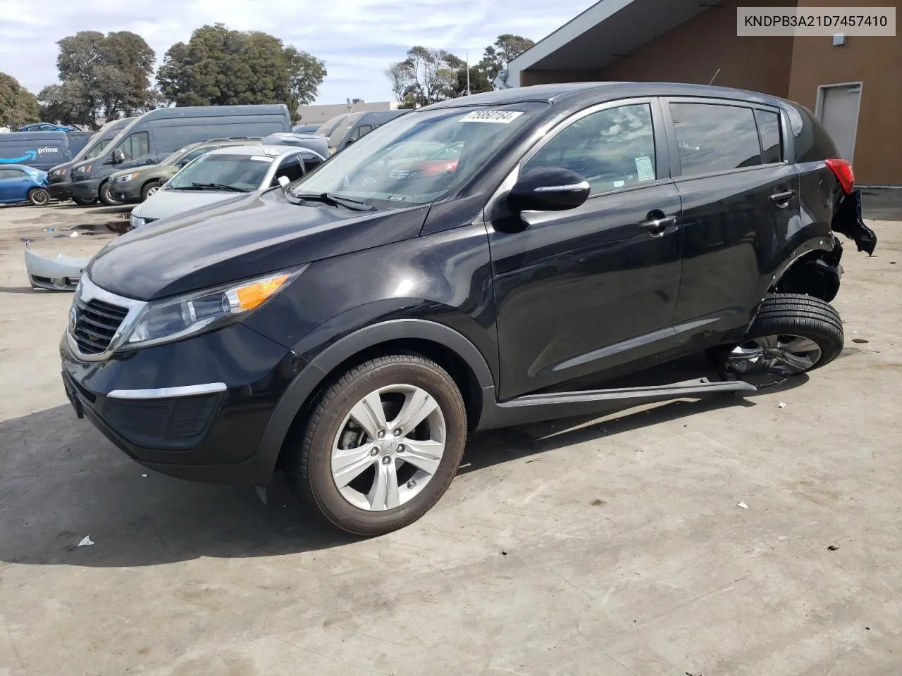 2013 Kia Sportage Base VIN: KNDPB3A21D7457410 Lot: 75860164