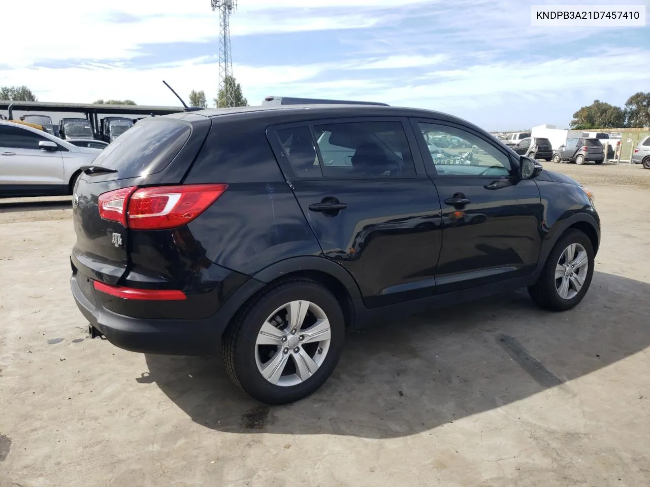 2013 Kia Sportage Base VIN: KNDPB3A21D7457410 Lot: 75860164