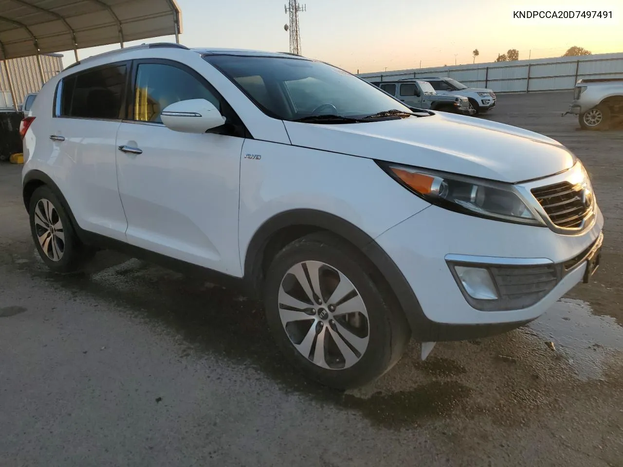 2013 Kia Sportage Ex VIN: KNDPCCA20D7497491 Lot: 76170504