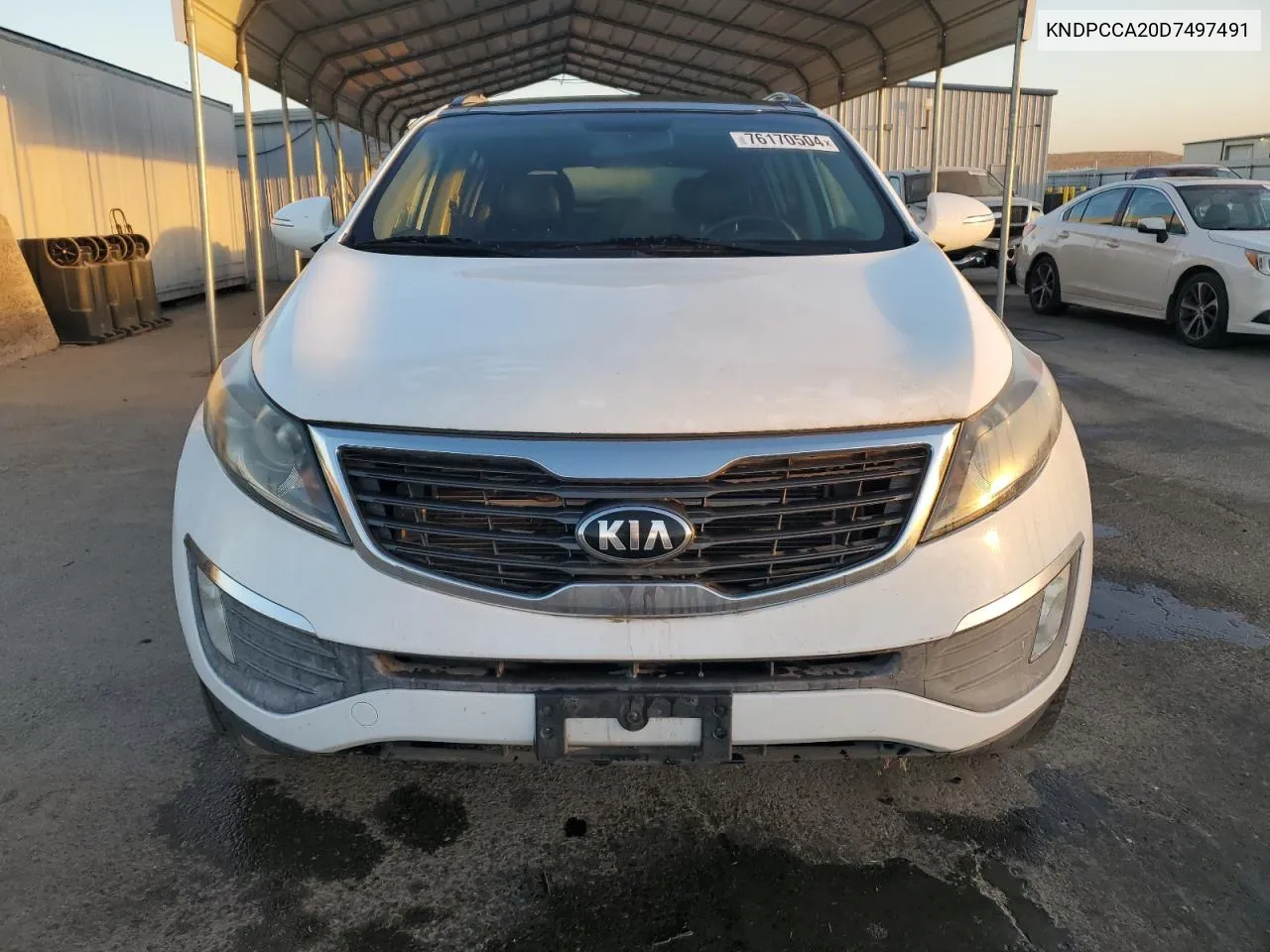 2013 Kia Sportage Ex VIN: KNDPCCA20D7497491 Lot: 76170504