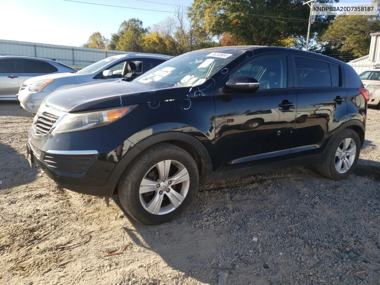 2013 Kia Sportage Base VIN: KNDPB3A20D7358187 Lot: 76230904