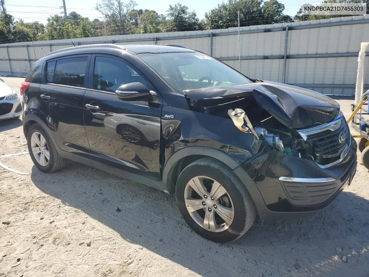 2013 Kia Sportage Lx VIN: KNDPBCA21D7455303 Lot: 76249974