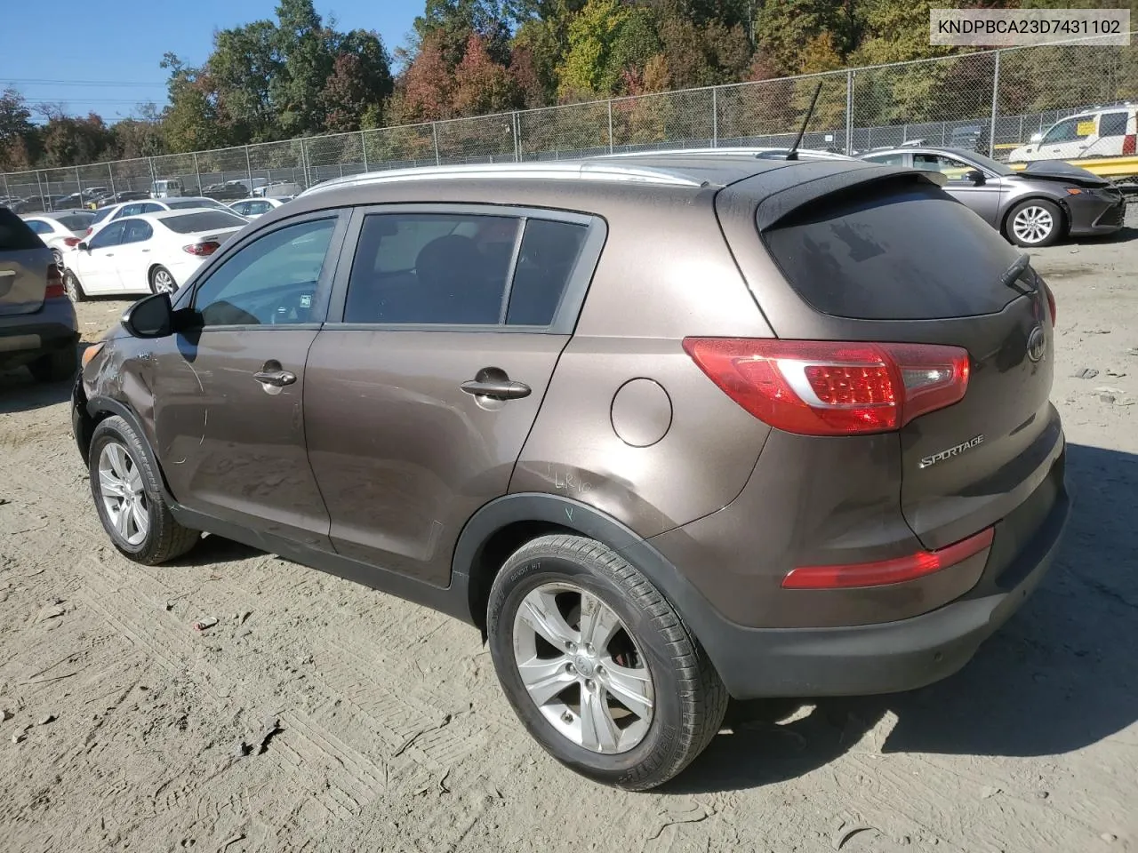 2013 Kia Sportage Lx VIN: KNDPBCA23D7431102 Lot: 76282404