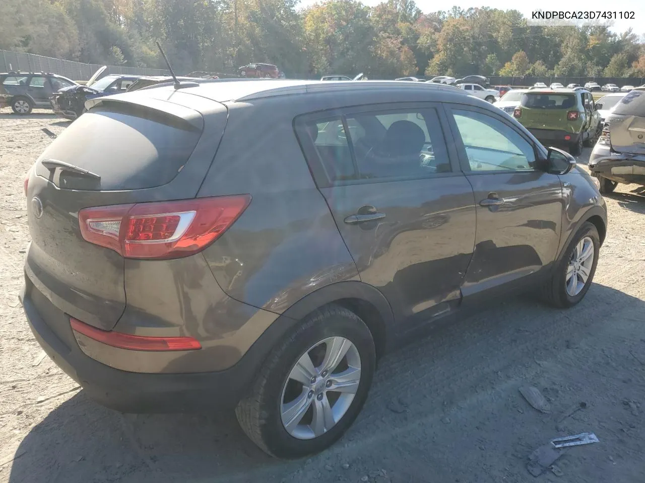 2013 Kia Sportage Lx VIN: KNDPBCA23D7431102 Lot: 76282404