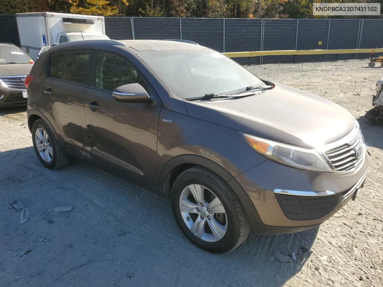 2013 Kia Sportage Lx VIN: KNDPBCA23D7431102 Lot: 76282404