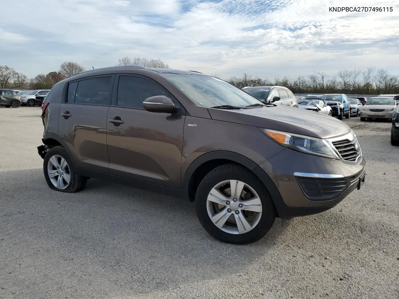 2013 Kia Sportage Lx VIN: KNDPBCA27D7496115 Lot: 76697144