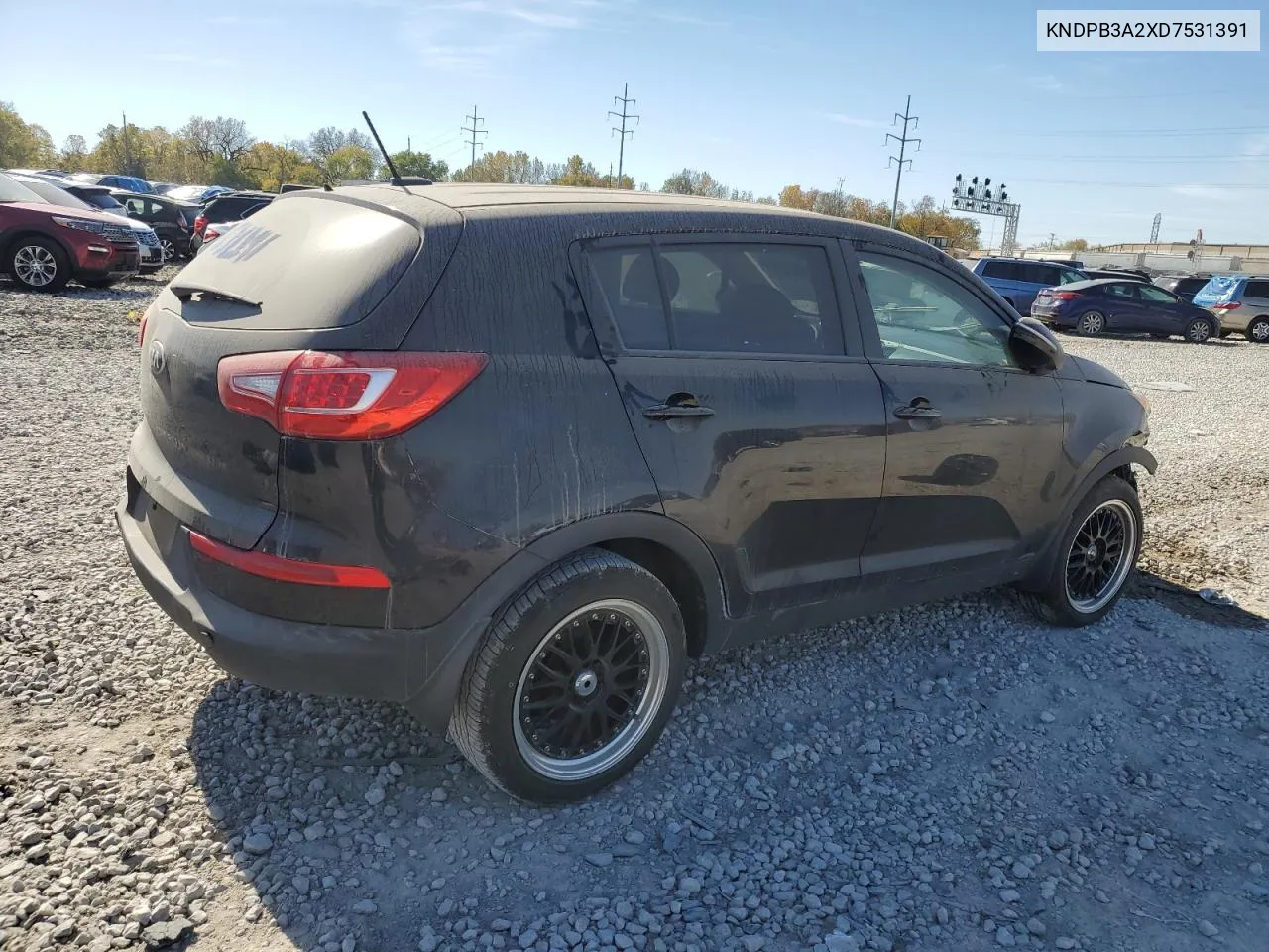 2013 Kia Sportage Base VIN: KNDPB3A2XD7531391 Lot: 77176934