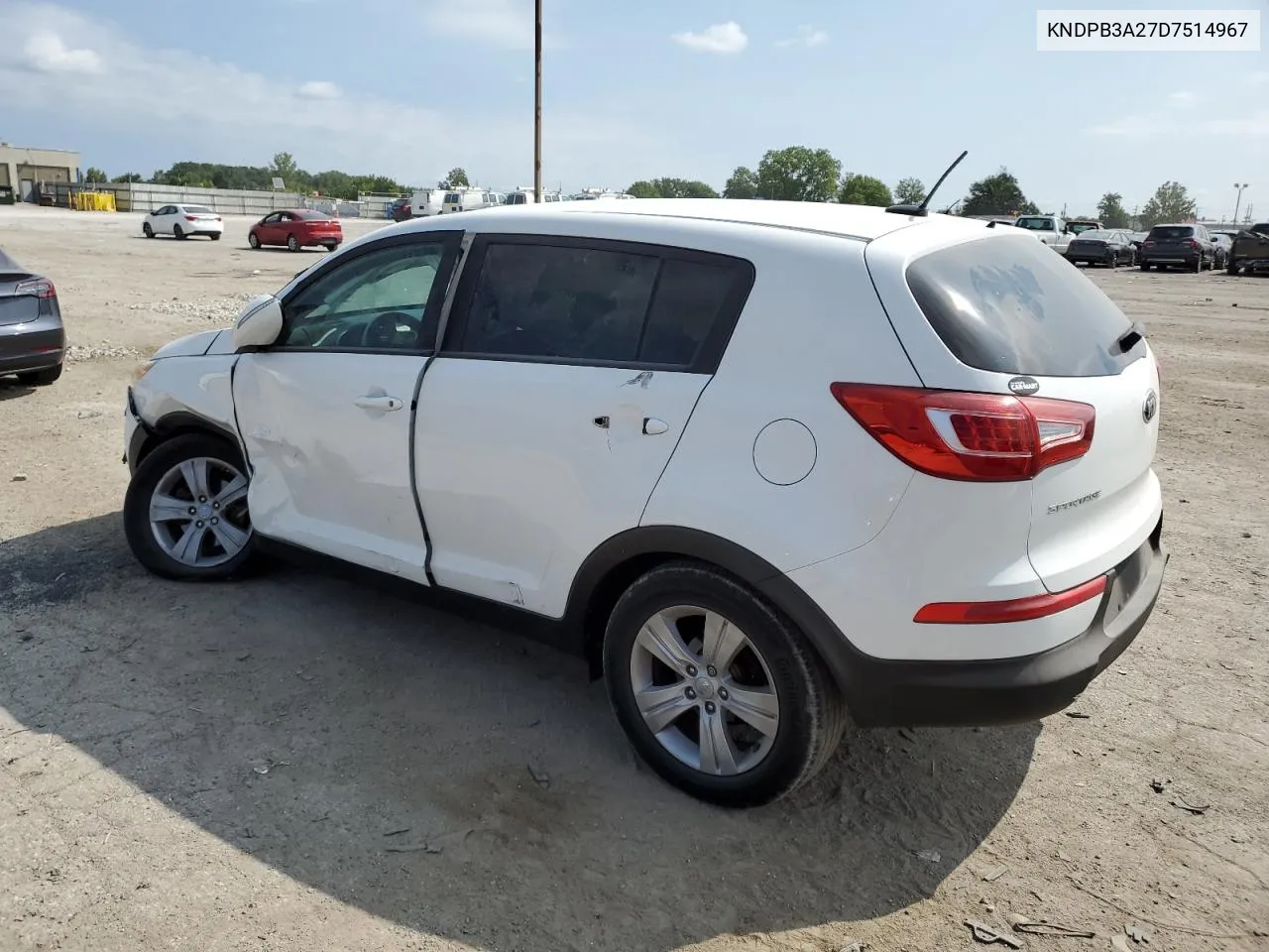 2013 Kia Sportage Base VIN: KNDPB3A27D7514967 Lot: 77579254