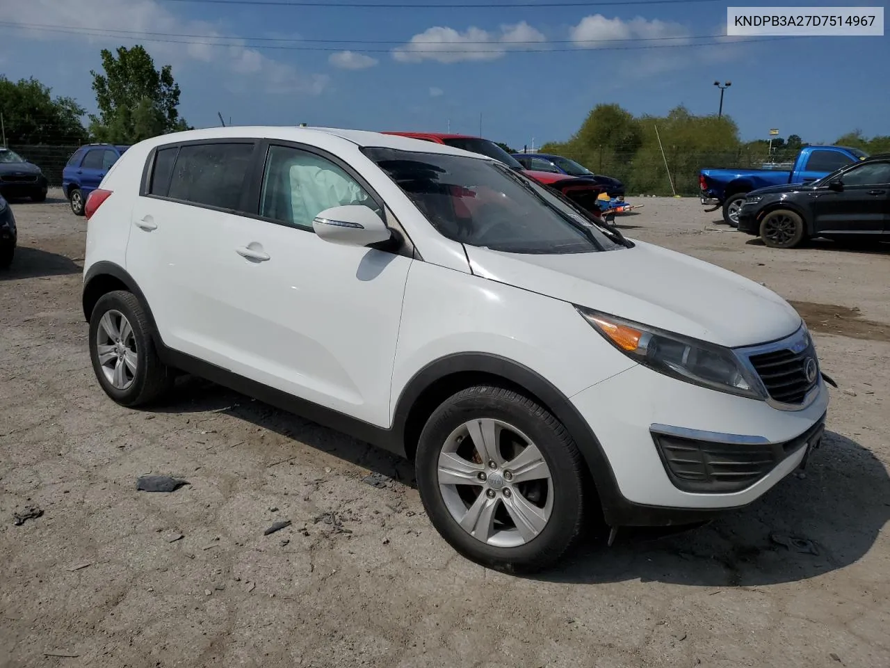 2013 Kia Sportage Base VIN: KNDPB3A27D7514967 Lot: 77579254