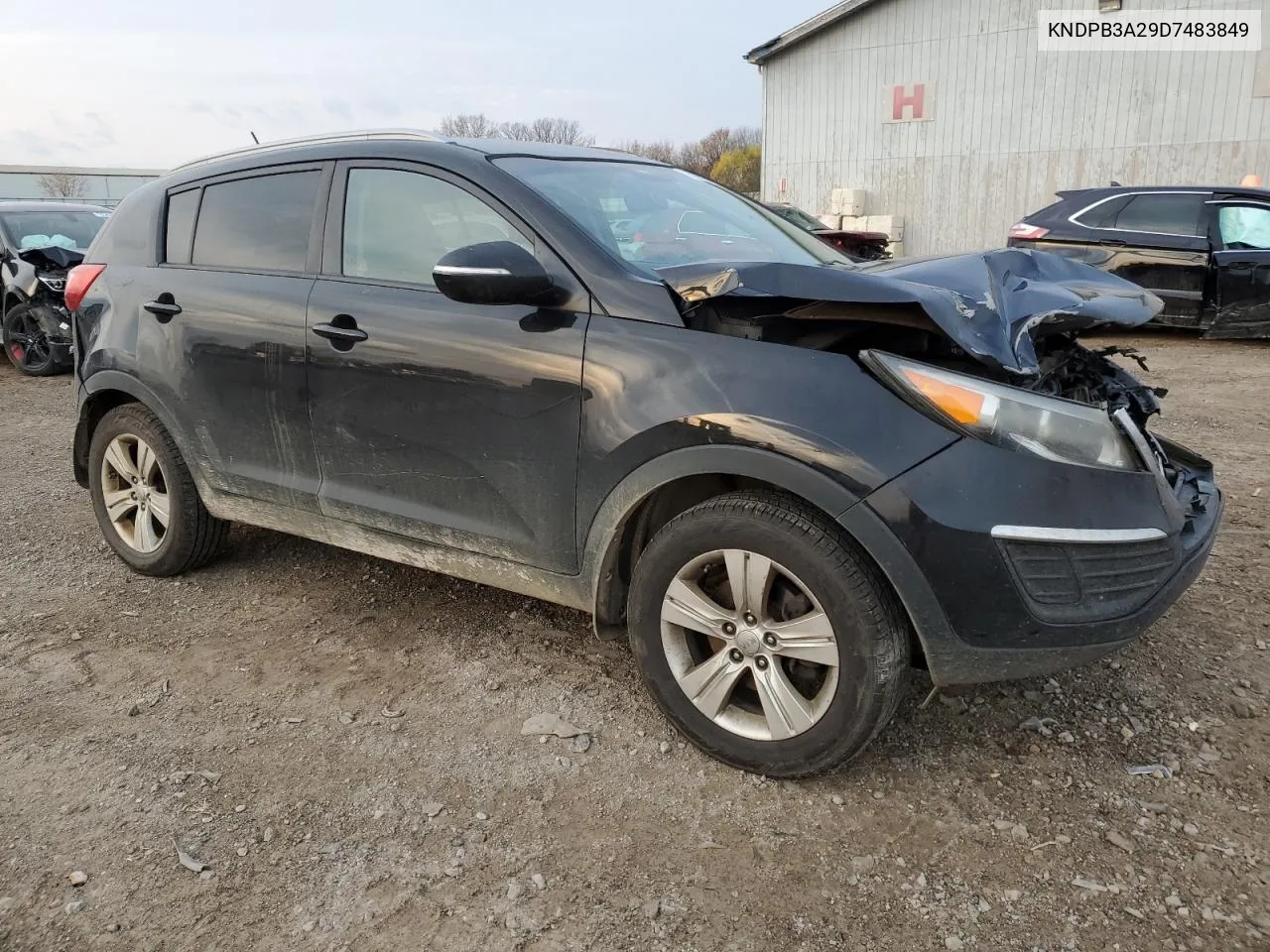 2013 Kia Sportage Base VIN: KNDPB3A29D7483849 Lot: 78324124