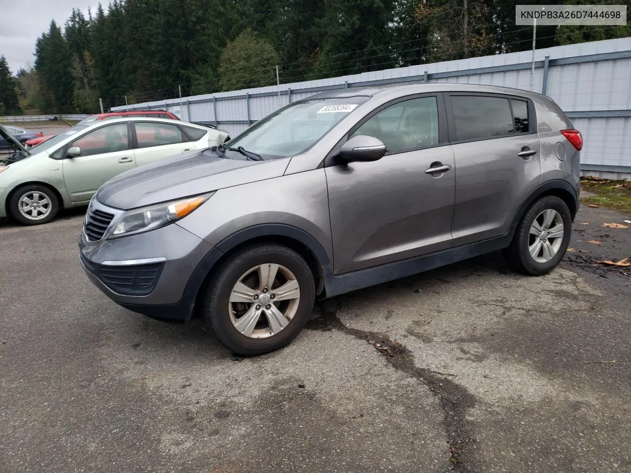 2013 Kia Sportage Base VIN: KNDPB3A26D7444698 Lot: 80266394