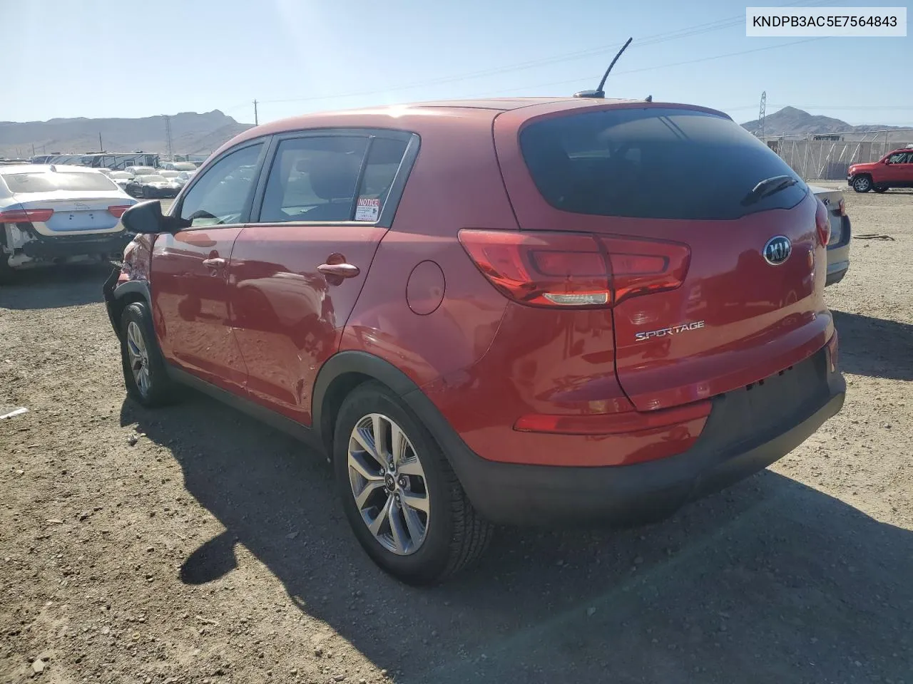 2014 Kia Sportage Base VIN: KNDPB3AC5E7564843 Lot: 51999374