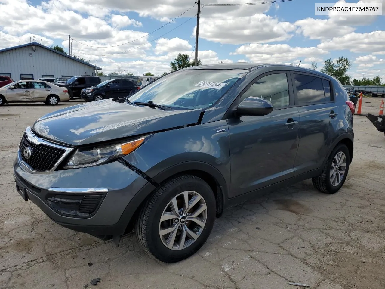 KNDPBCAC4E7645767 2014 Kia Sportage Lx