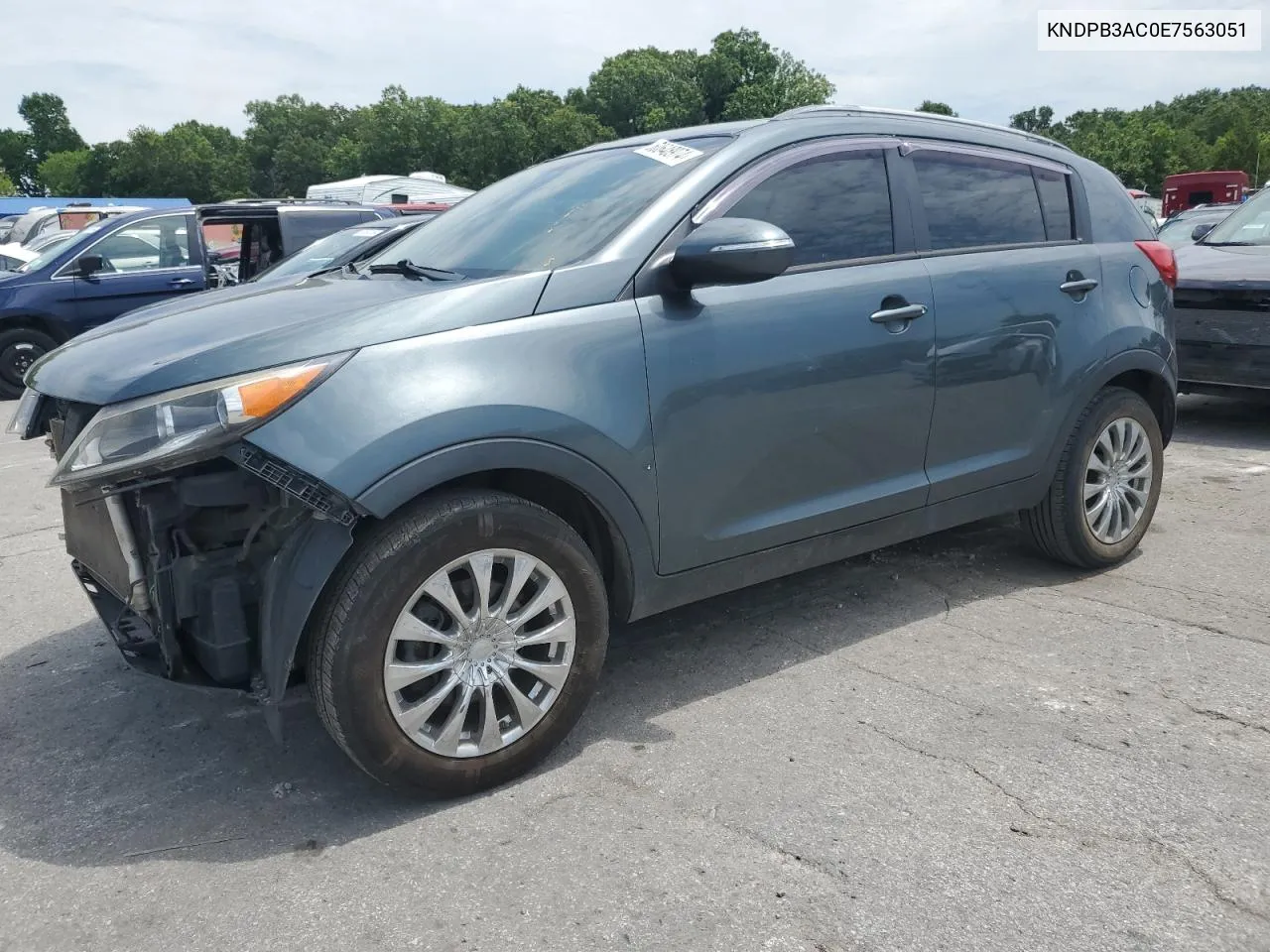 2014 Kia Sportage Base VIN: KNDPB3AC0E7563051 Lot: 60648974