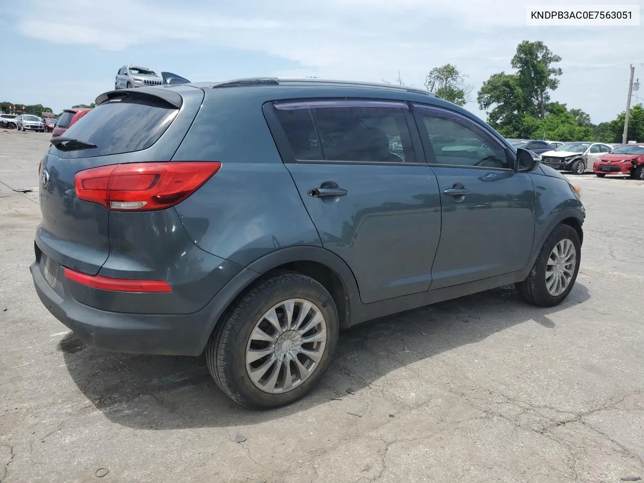 2014 Kia Sportage Base VIN: KNDPB3AC0E7563051 Lot: 60648974