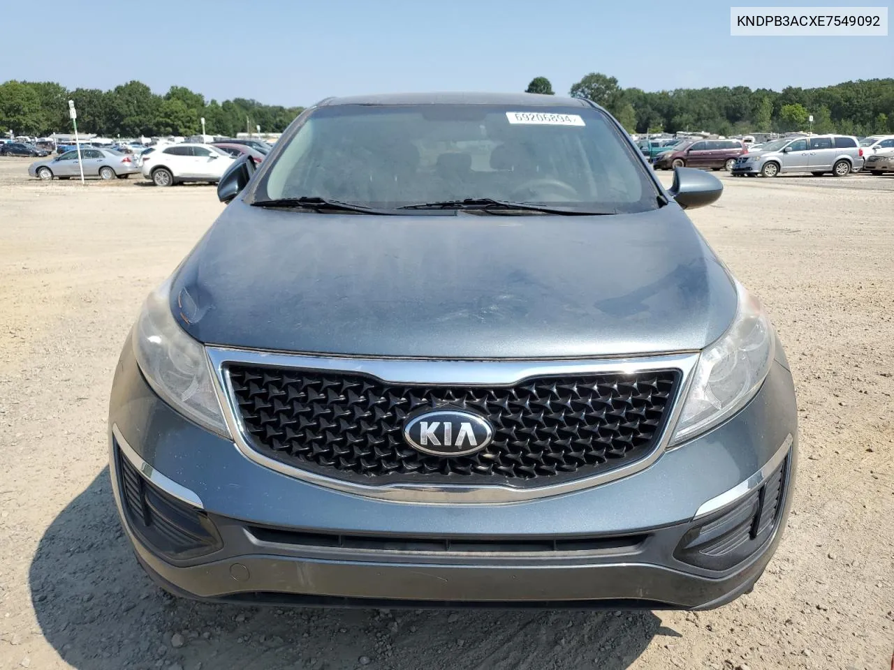 2014 Kia Sportage Base VIN: KNDPB3ACXE7549092 Lot: 69206894