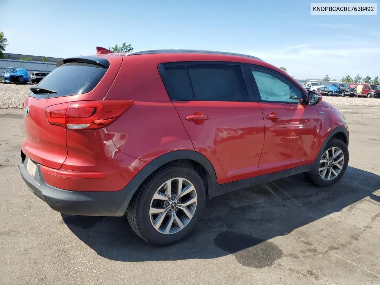 2014 Kia Sportage Lx VIN: KNDPBCAC0E7638492 Lot: 69961554