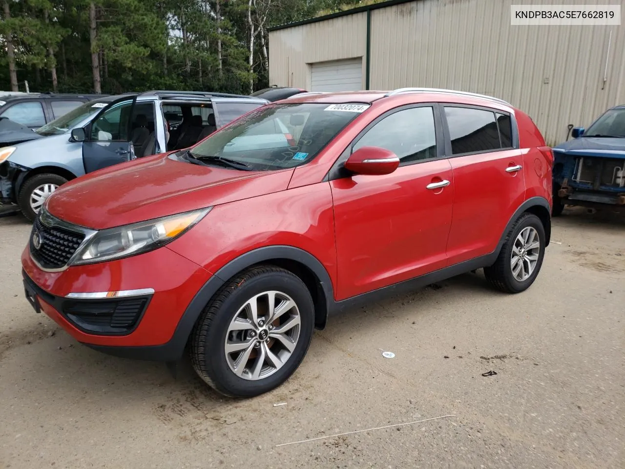 2014 Kia Sportage Base VIN: KNDPB3AC5E7662819 Lot: 70032074