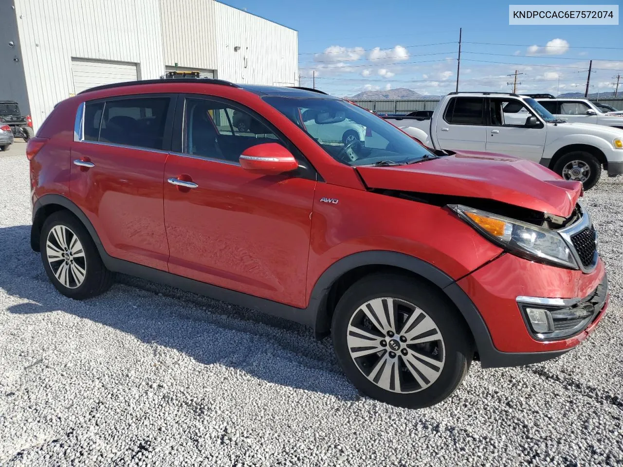 KNDPCCAC6E7572074 2014 Kia Sportage Ex