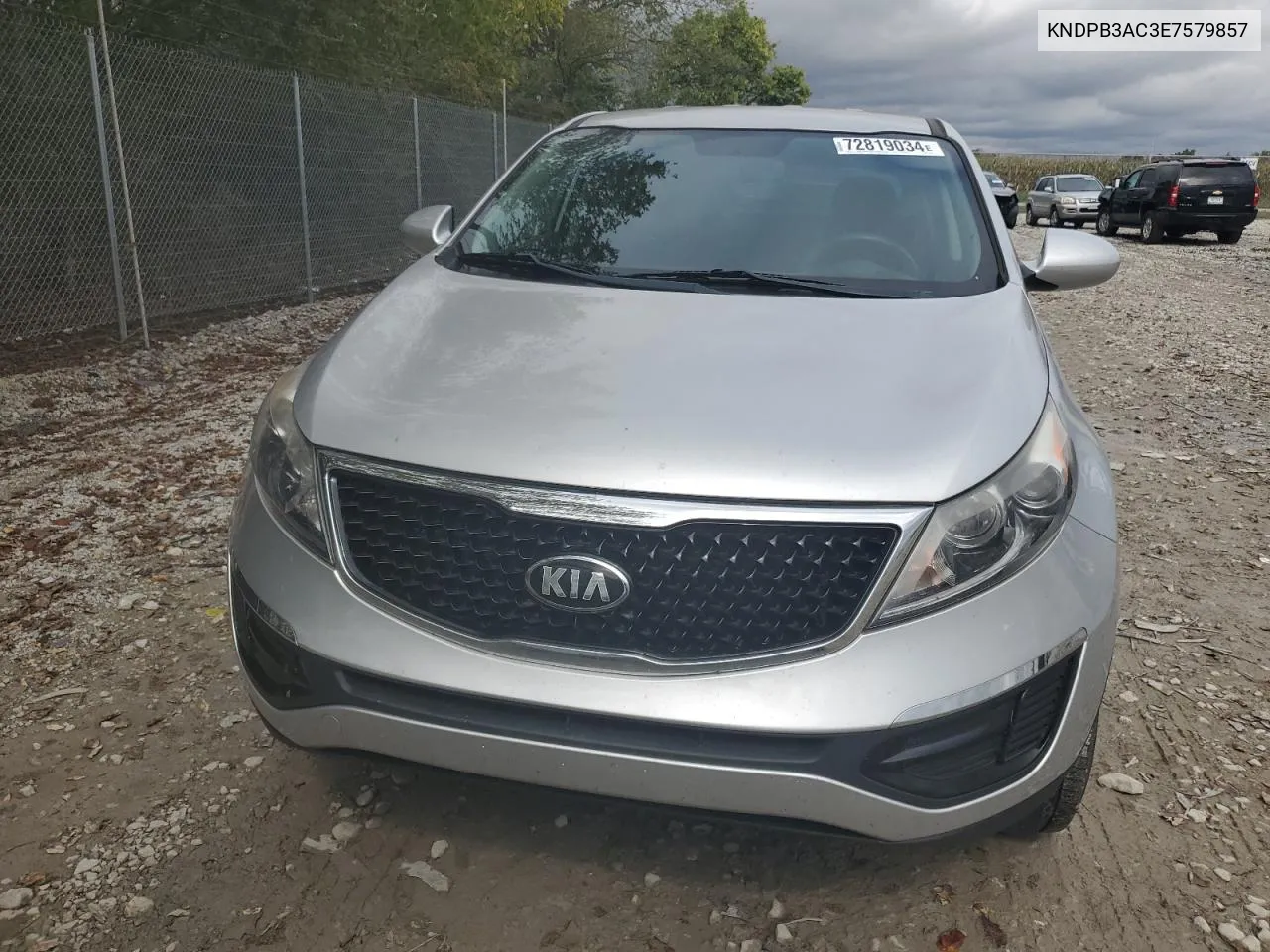 2014 Kia Sportage Base VIN: KNDPB3AC3E7579857 Lot: 72819034