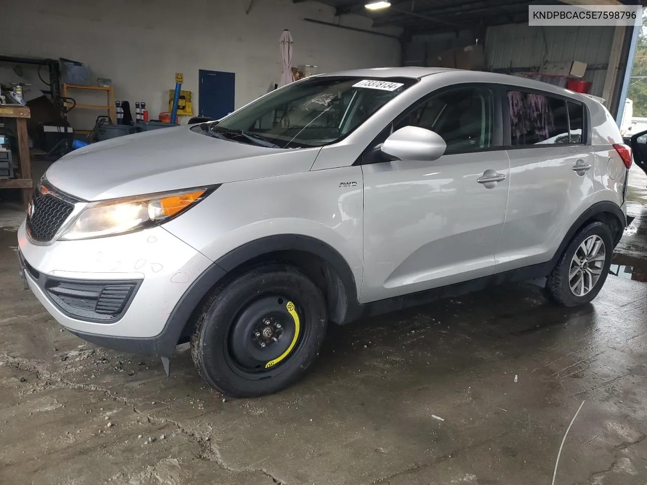 2014 Kia Sportage Lx VIN: KNDPBCAC5E7598796 Lot: 73378134