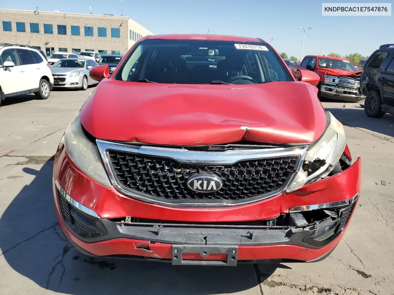 KNDPBCAC1E7547876 2014 Kia Sportage Lx