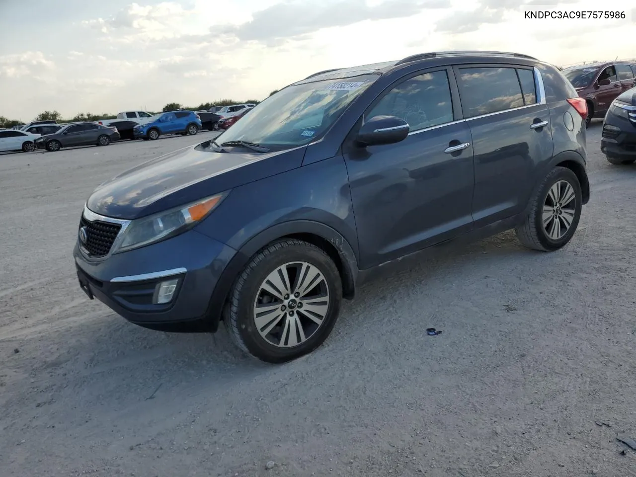 2014 Kia Sportage Ex VIN: KNDPC3AC9E7575986 Lot: 74150214