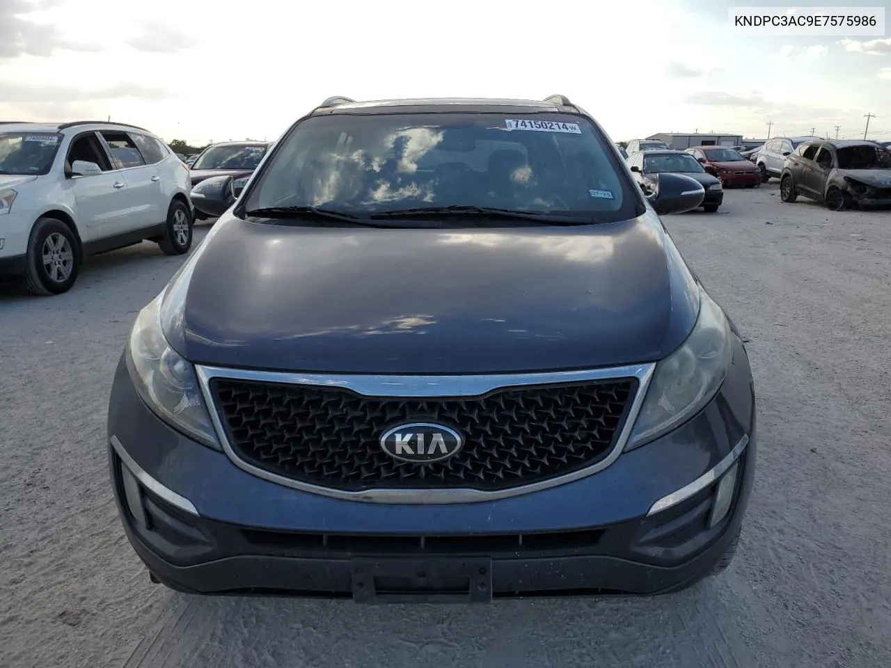 2014 Kia Sportage Ex VIN: KNDPC3AC9E7575986 Lot: 74150214