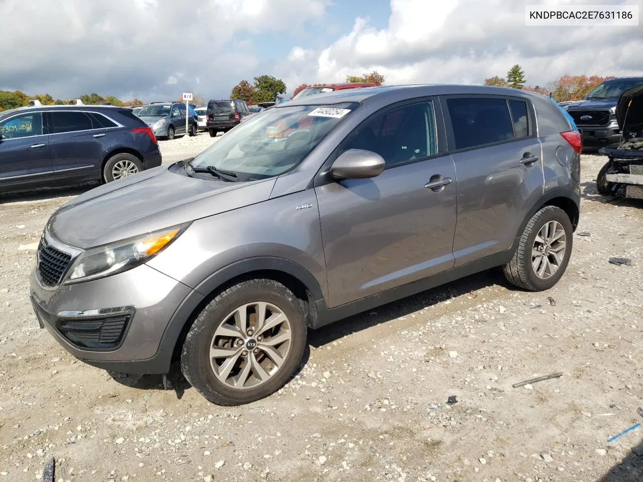 2014 Kia Sportage Lx VIN: KNDPBCAC2E7631186 Lot: 74490254