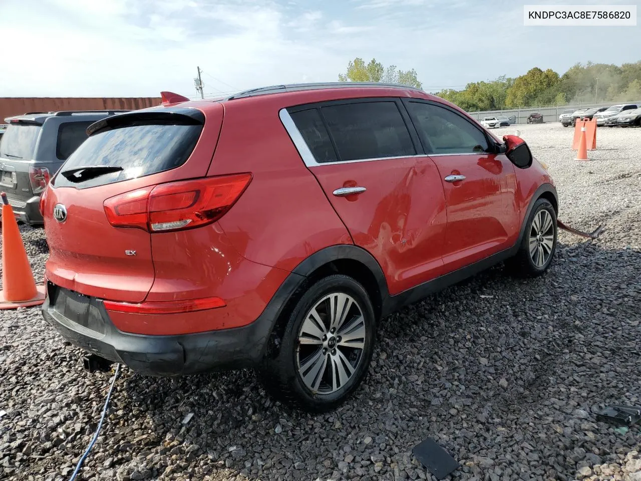 2014 Kia Sportage Ex VIN: KNDPC3AC8E7586820 Lot: 74561494