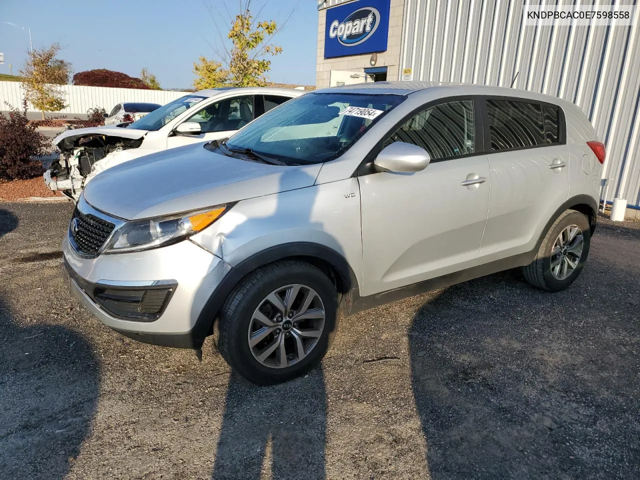 2014 Kia Sportage Lx VIN: KNDPBCAC0E7598558 Lot: 74719054