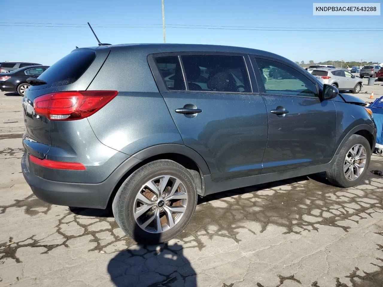 2014 Kia Sportage Base VIN: KNDPB3AC4E7643288 Lot: 74895594