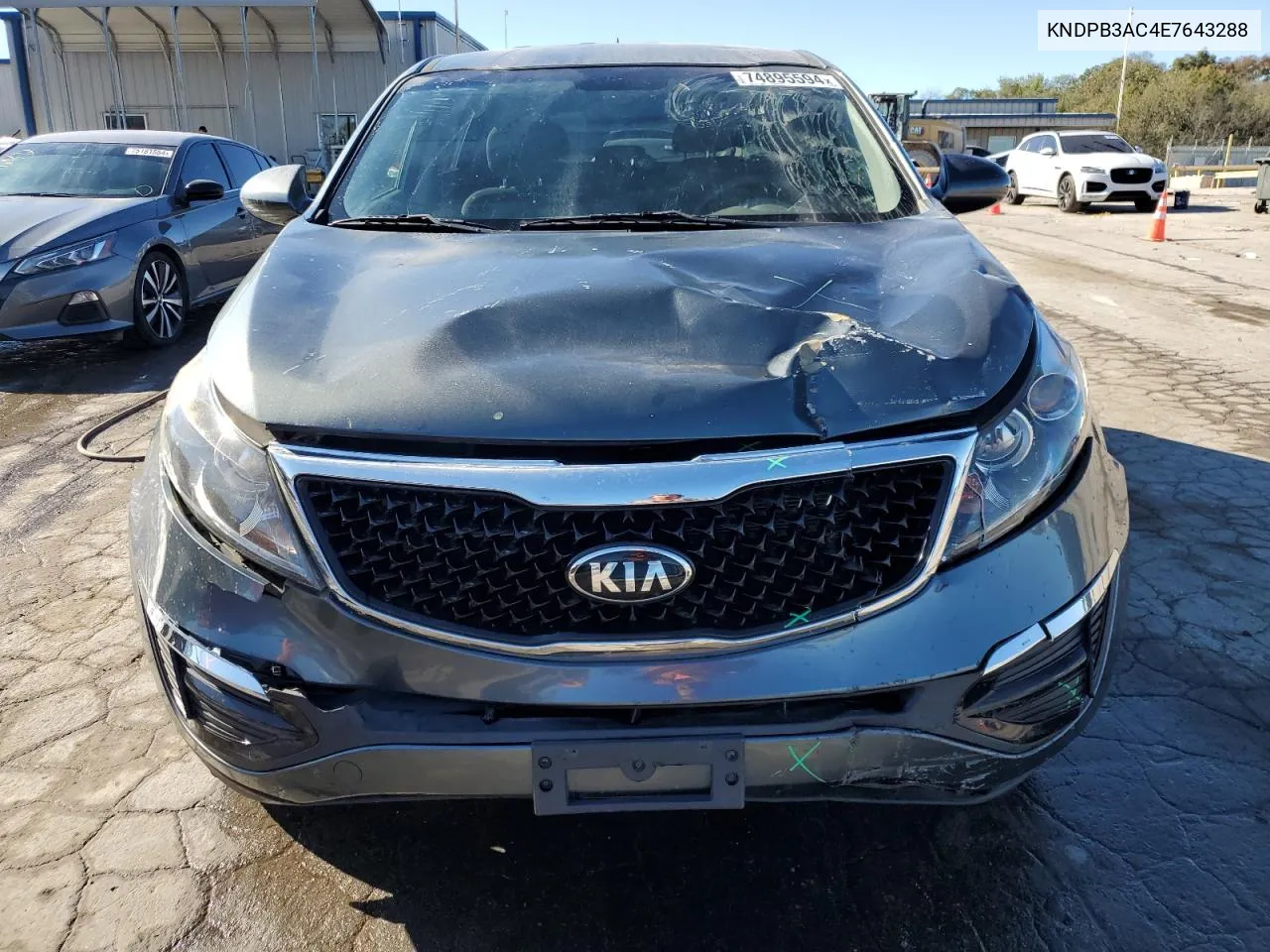 2014 Kia Sportage Base VIN: KNDPB3AC4E7643288 Lot: 74895594