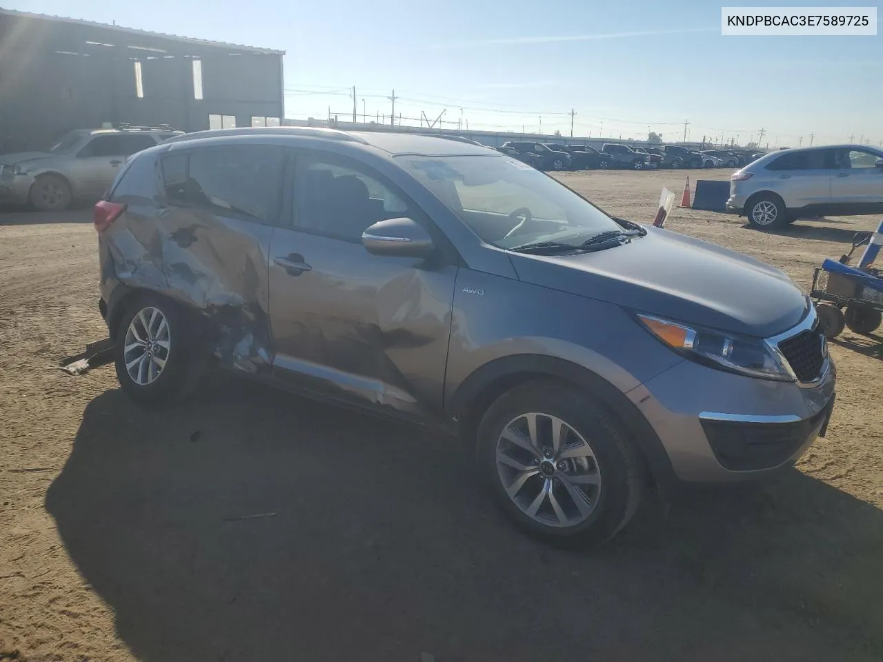 2014 Kia Sportage Lx VIN: KNDPBCAC3E7589725 Lot: 75310234