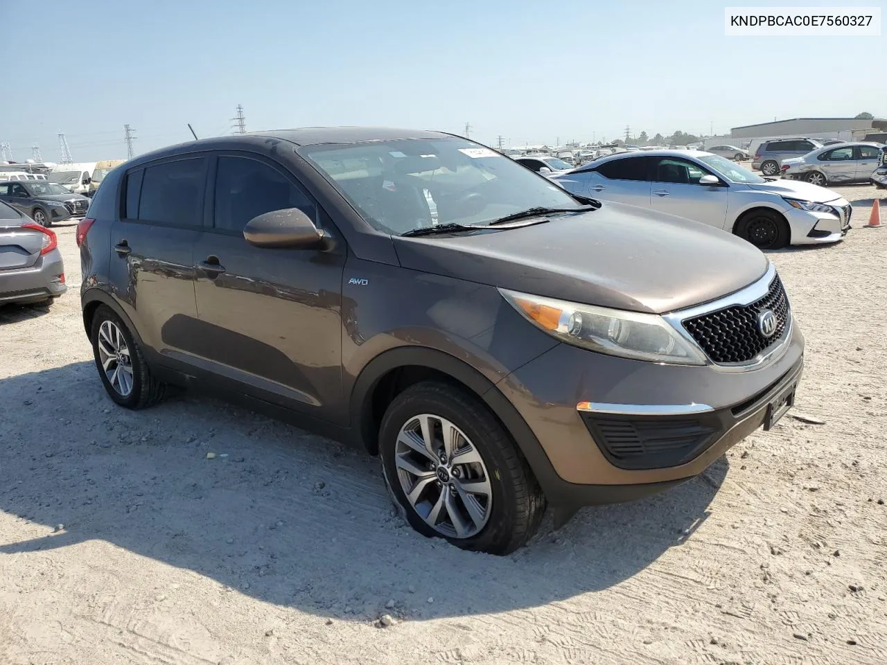 2014 Kia Sportage Lx VIN: KNDPBCAC0E7560327 Lot: 75546314