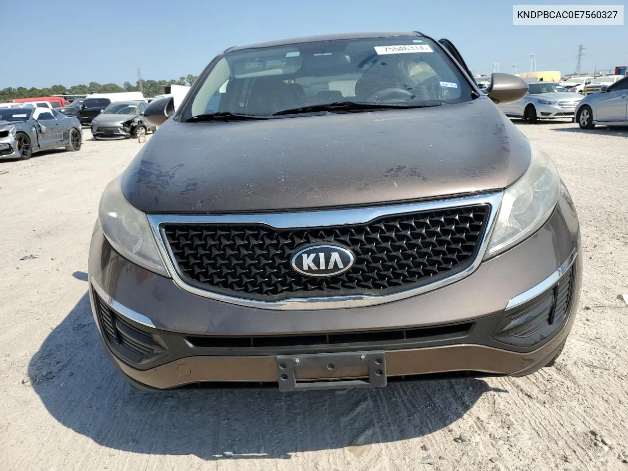 2014 Kia Sportage Lx VIN: KNDPBCAC0E7560327 Lot: 75546314