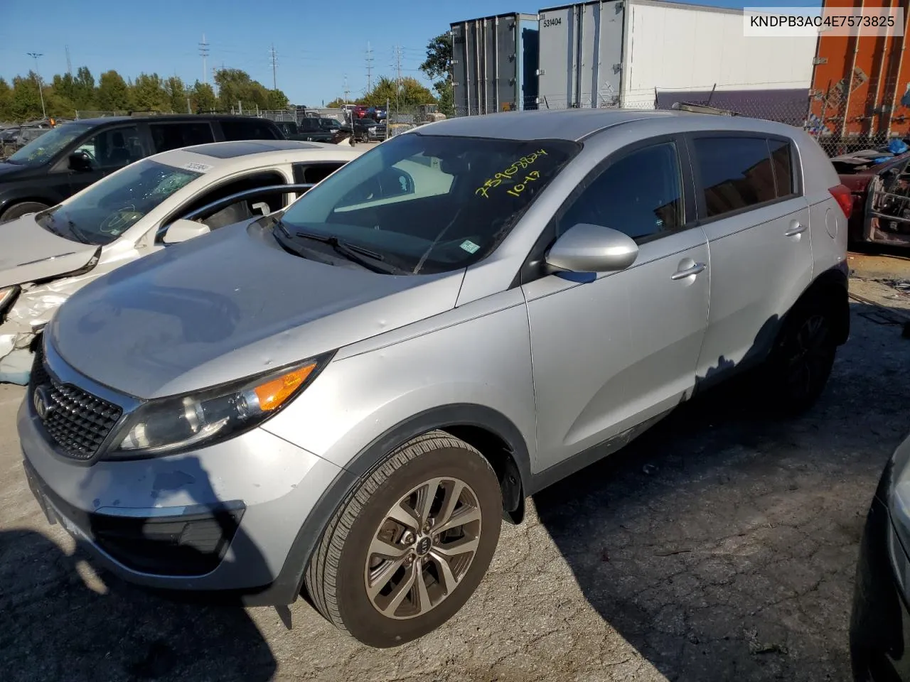 2014 Kia Sportage Base VIN: KNDPB3AC4E7573825 Lot: 75908824