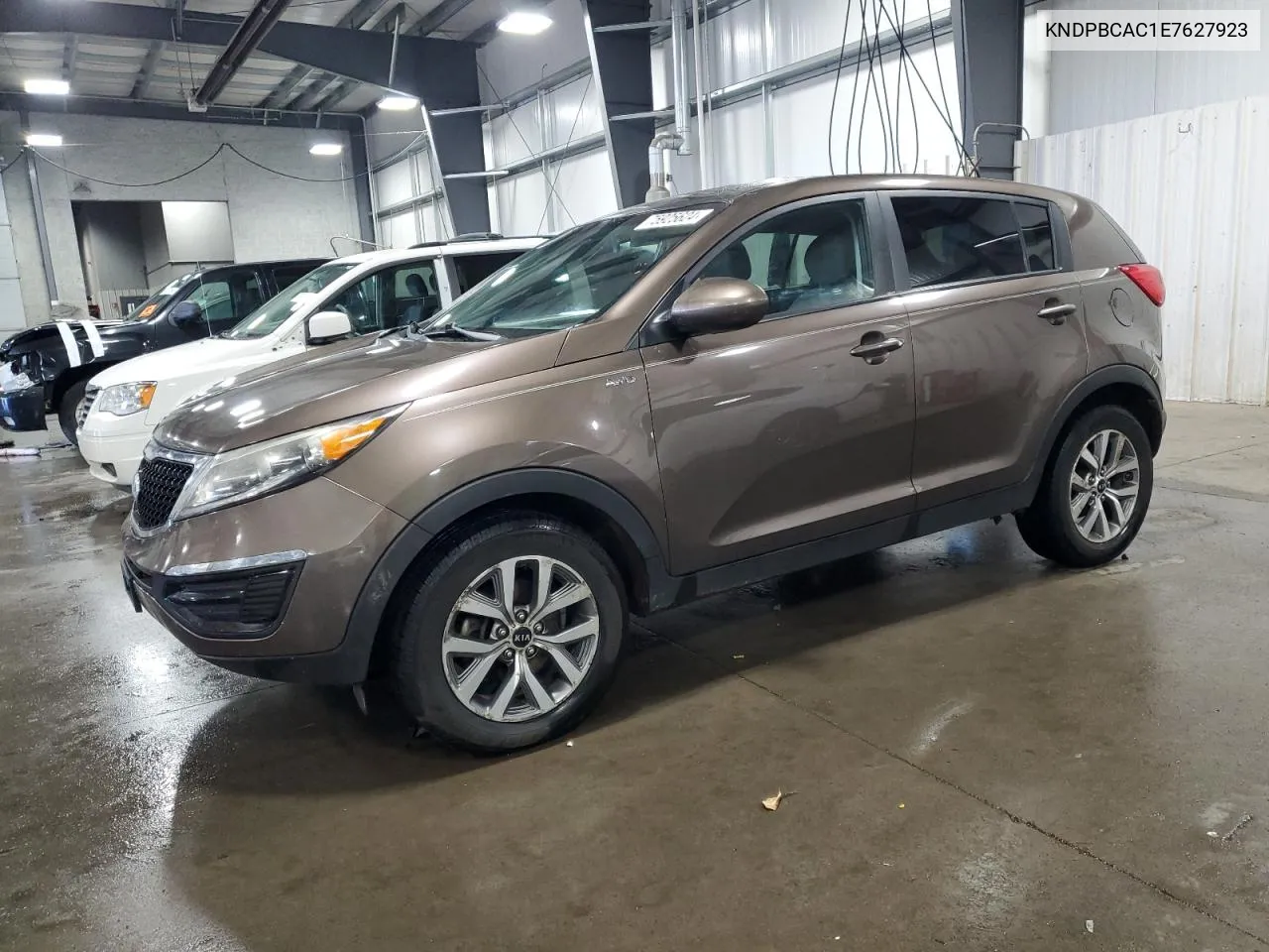 2014 Kia Sportage Lx VIN: KNDPBCAC1E7627923 Lot: 75925624