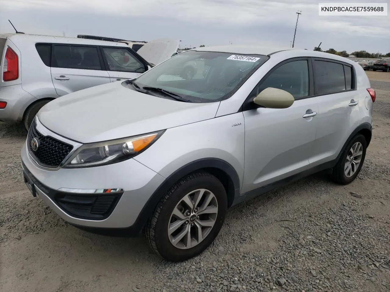 2014 Kia Sportage Lx VIN: KNDPBCAC5E7559688 Lot: 76357164